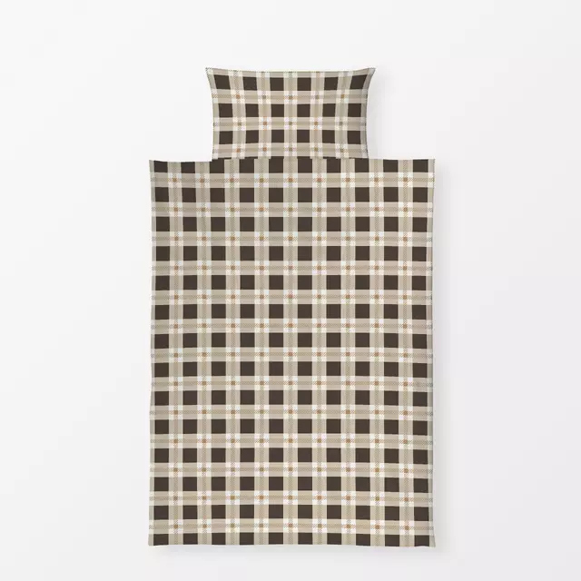 Bettwäsche Plaid espresso