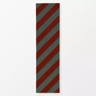 Tischläufer Stripes red green