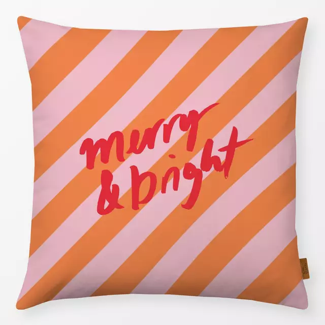 Kissen Merry and Bright Stripes