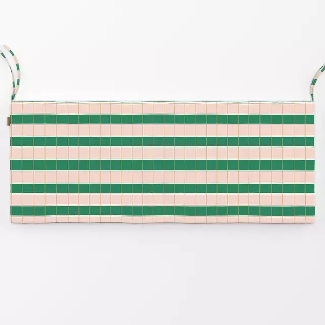 Bankauflage Stripes Crossed Green