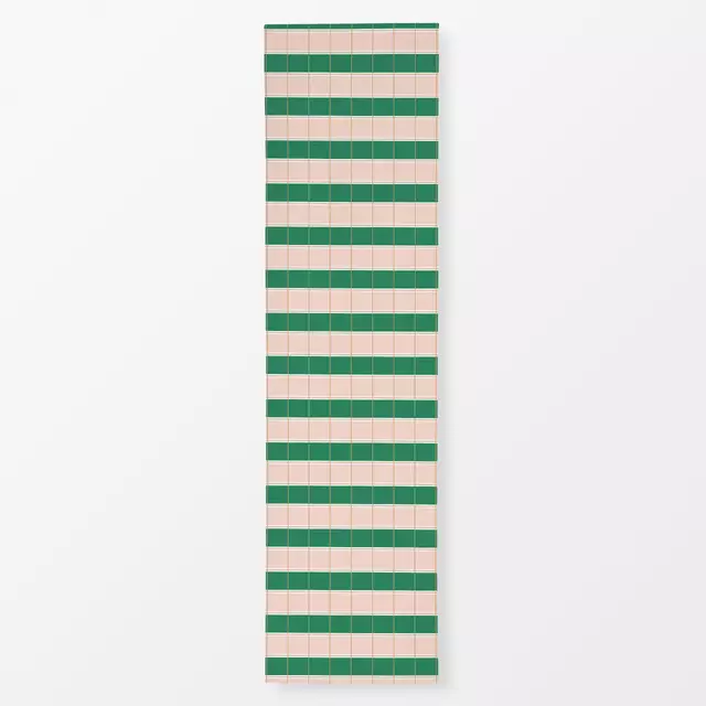 Tischläufer Stripes Crossed Green