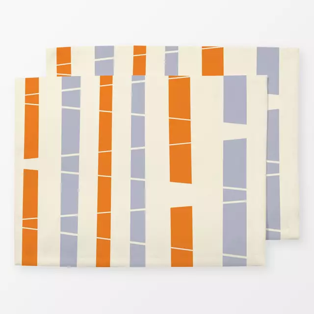 Tischset Abstract Flow Lila Orange