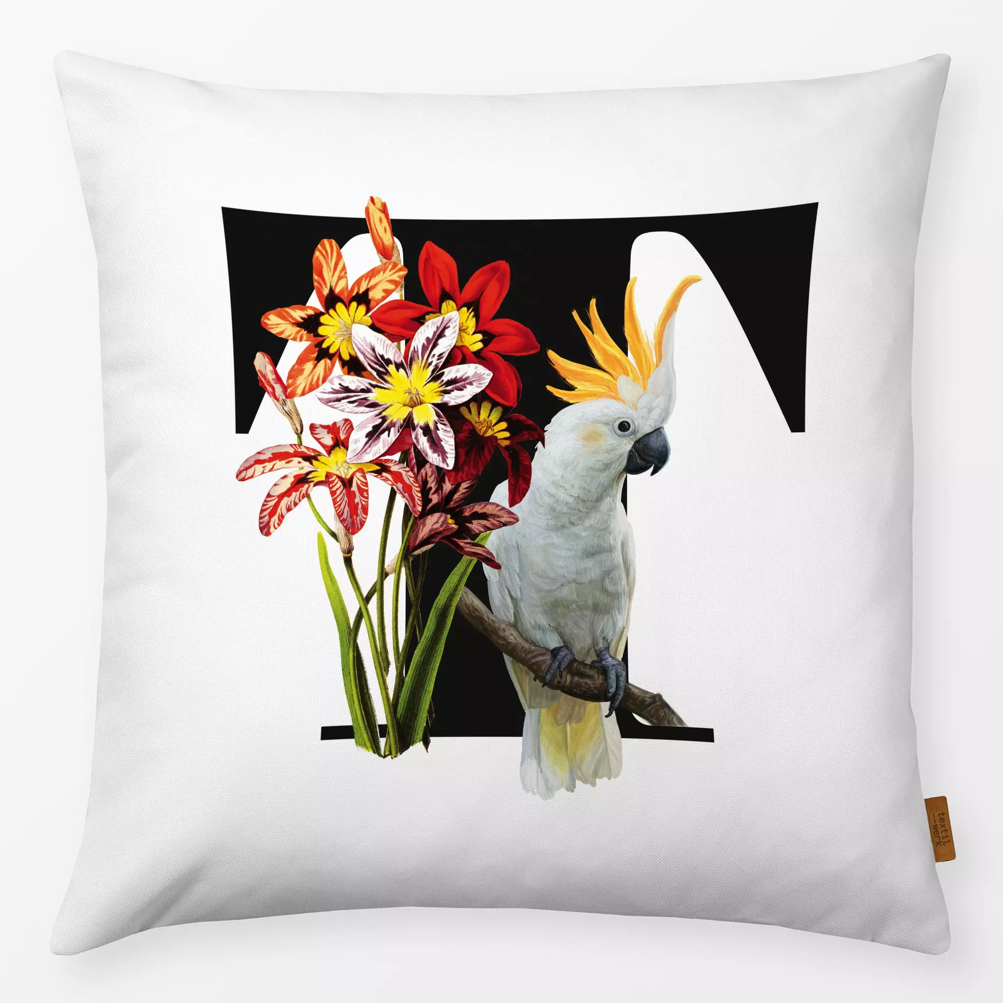 Kissen Botanical Alphabet T Botanical Alphabet T