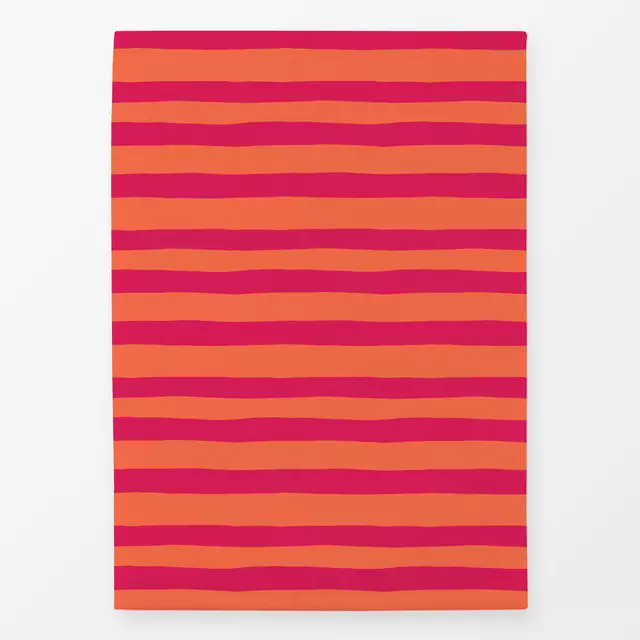 Geschirrtuch Bold Stripe rot orange No1