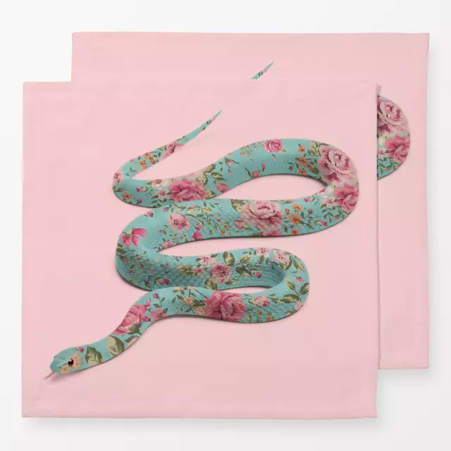 Servietten Floral Snake