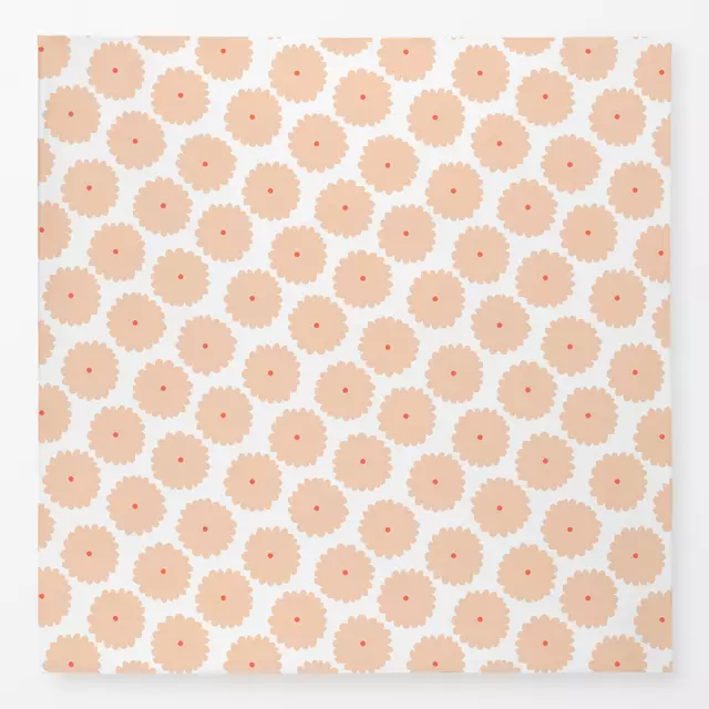 Tischdecke Liva Flowers Pattern Peach
