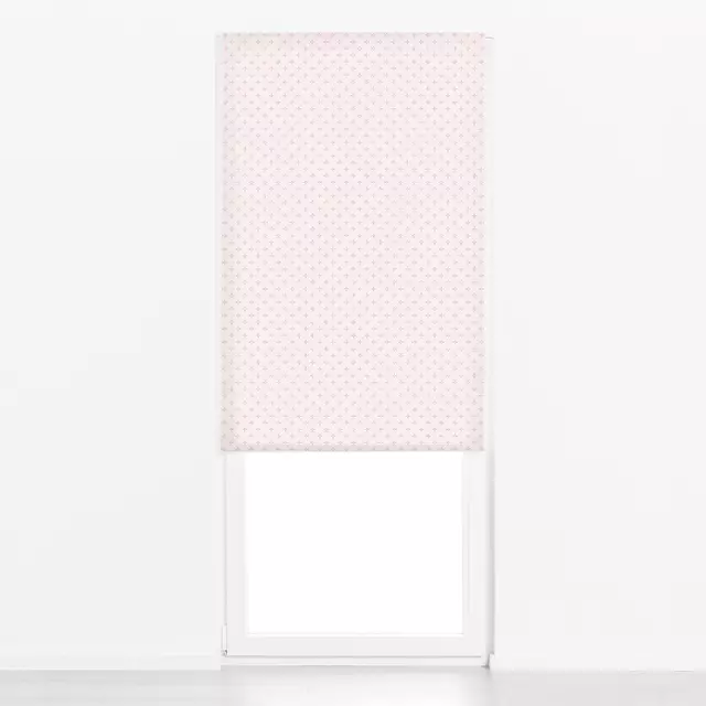 Raffrollo Flower Geo Rosa Pink