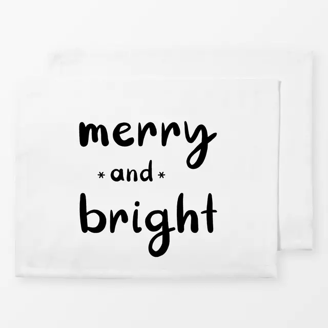 Tischset Merry and Bright black