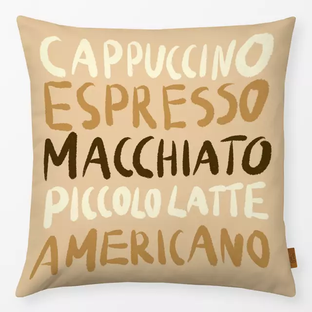 Kissen Kaffee Cappuccino Espresso