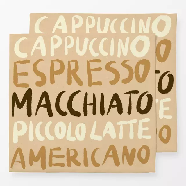Servietten Kaffee Cappuccino Espresso