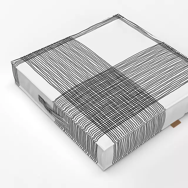 Bodenkissen Karo Mania Linien 1