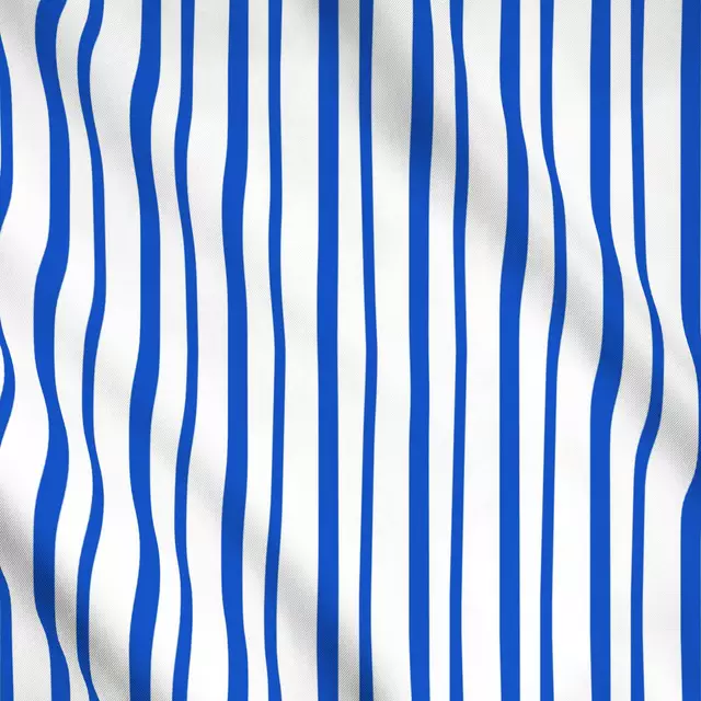 Meterware Blue cutout stripes