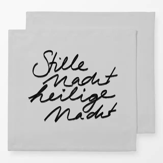 Servietten Stille Nacht GRAU