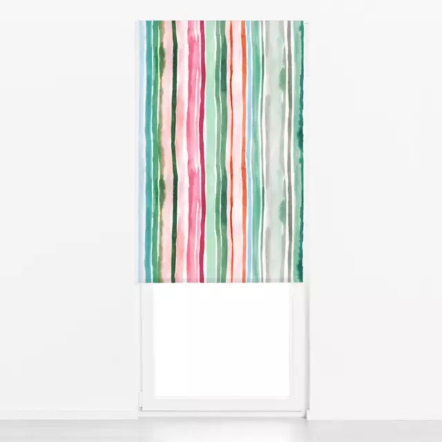 Raffrollo Watercolor Stripes Summer