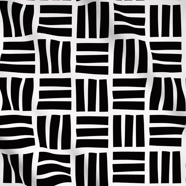 Meterware Color Blocks black white