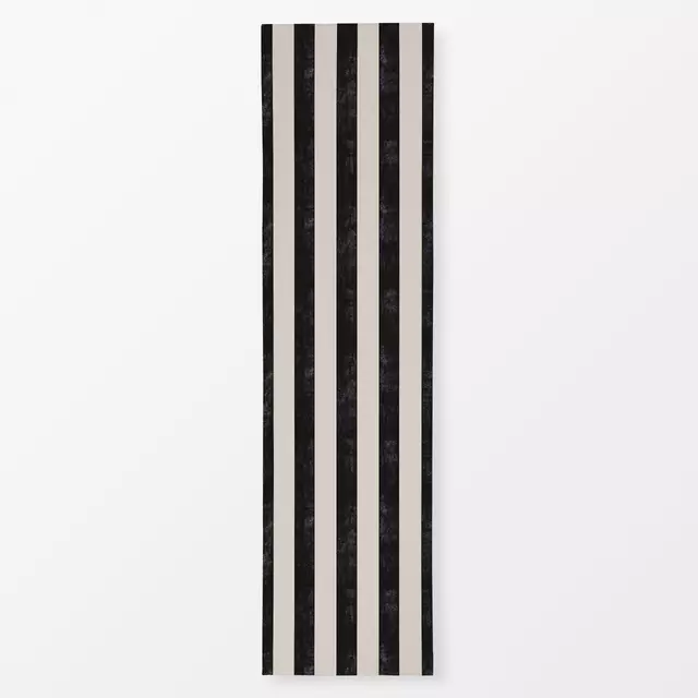 Tischläufer Bold Stripes black creme