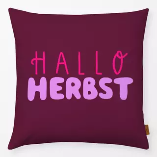 Kissen Hallo Herbst pink