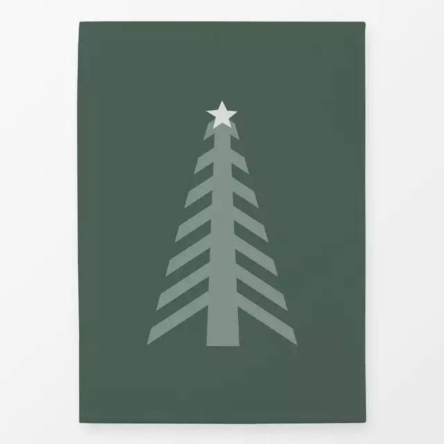 Geschirrtuch Weihnachtsbaum grün