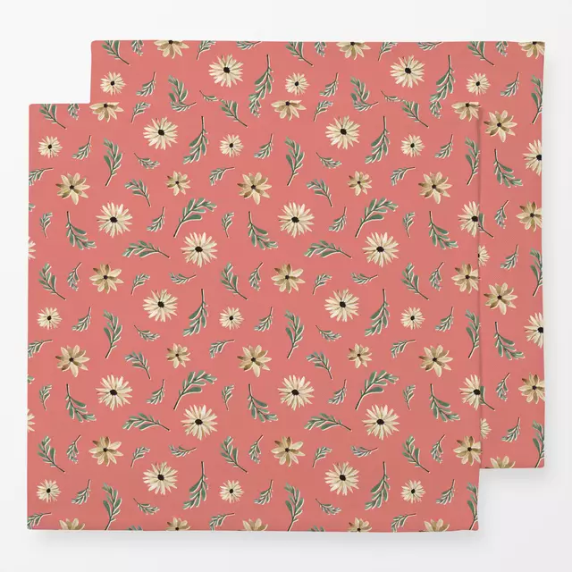Servietten Watercolor Florals Coral