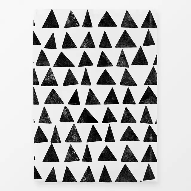 Geschirrtuch Triangles Black & White
