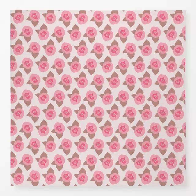 Tischdecke Abstract Tulips pink braun