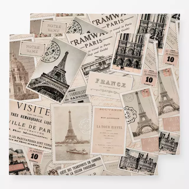 Servietten Vintage Trip To Paris II