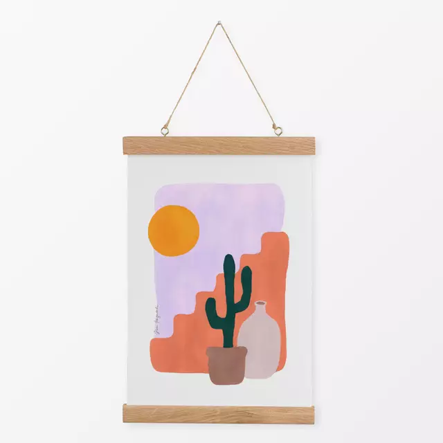 Textilposter Cactus & Sunshine