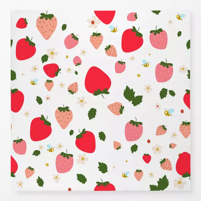 Tischdecke Erdbeerliebe