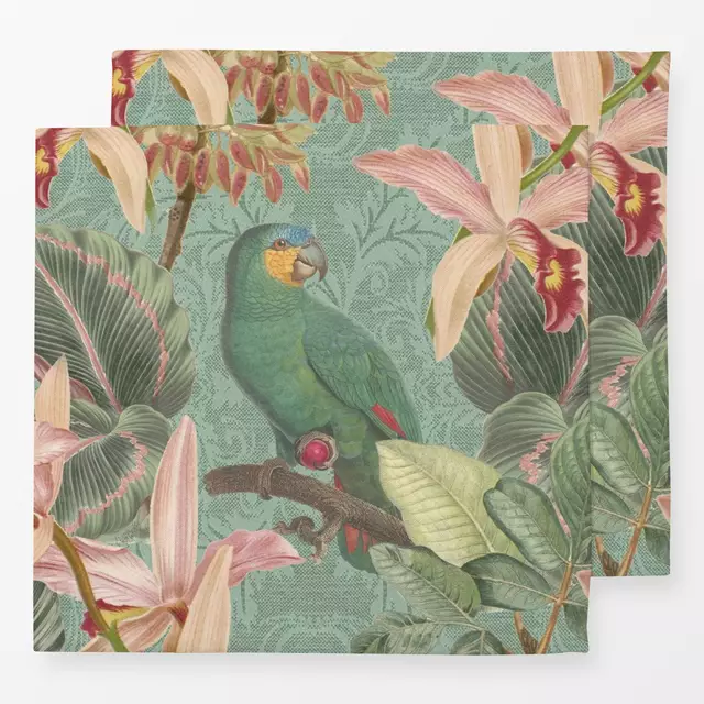 Servietten Vintage Jungle Birds Teal