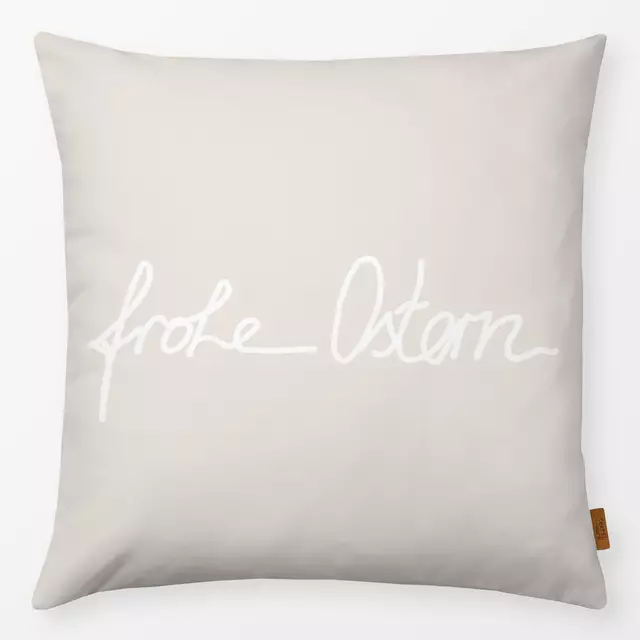 Kissen Frohe Ostern Beige