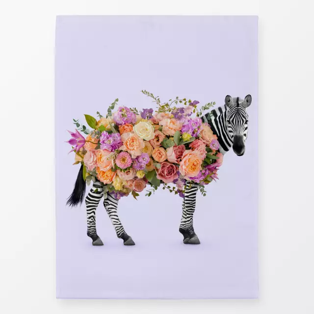 Geschirrtuch Floral Zebra