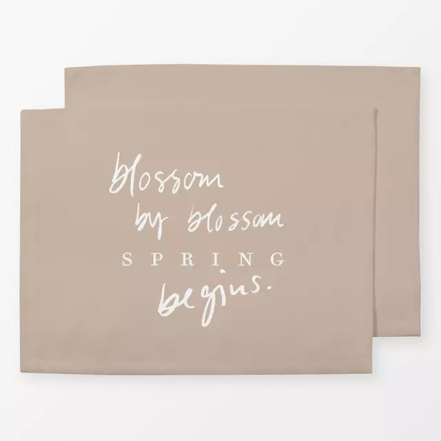 Tischset Blossom quote