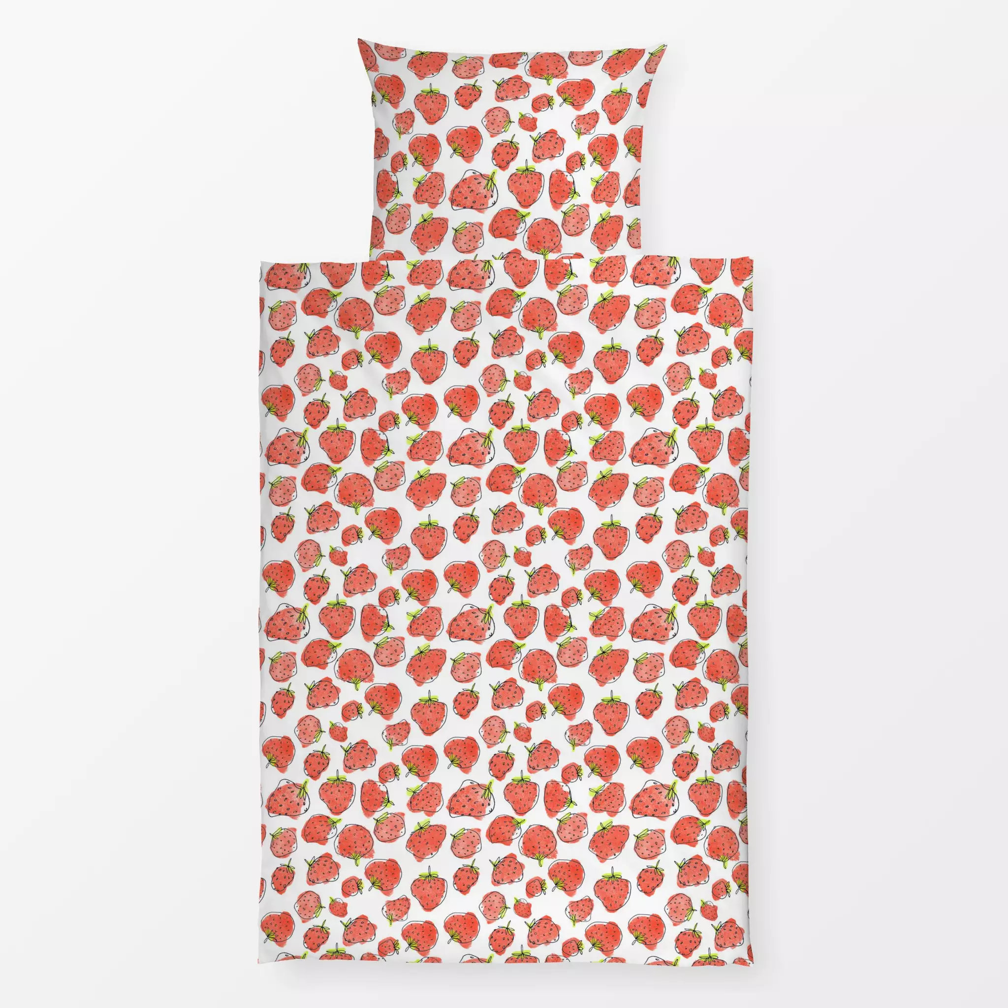 Bettwäsche Erdbeeren Muster Erdbeeren Muster