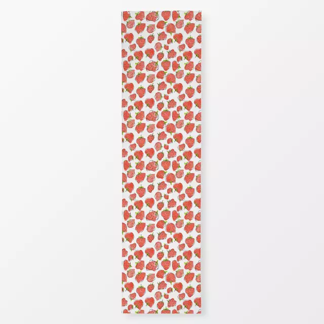 Tischläufer Erdbeeren Muster
