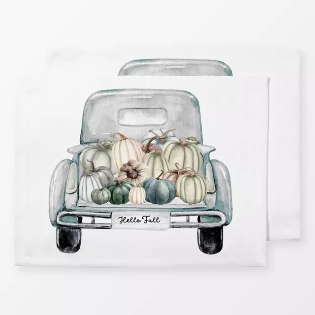 Tischset Pumpkin Truck