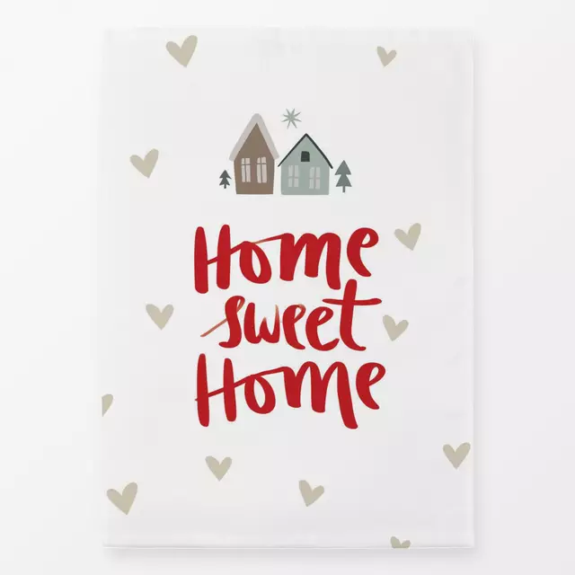 Geschirrtuch Home sweet Home - Haus + Herz
