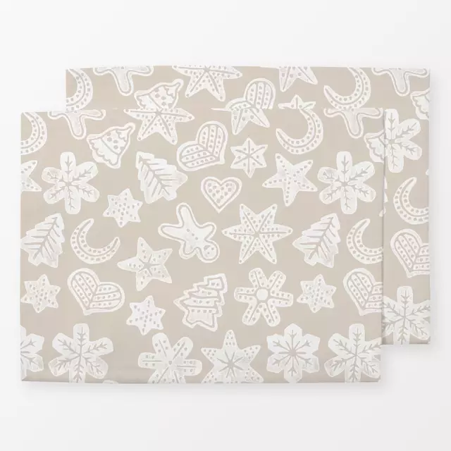 Tischset Christmas Cookies beige