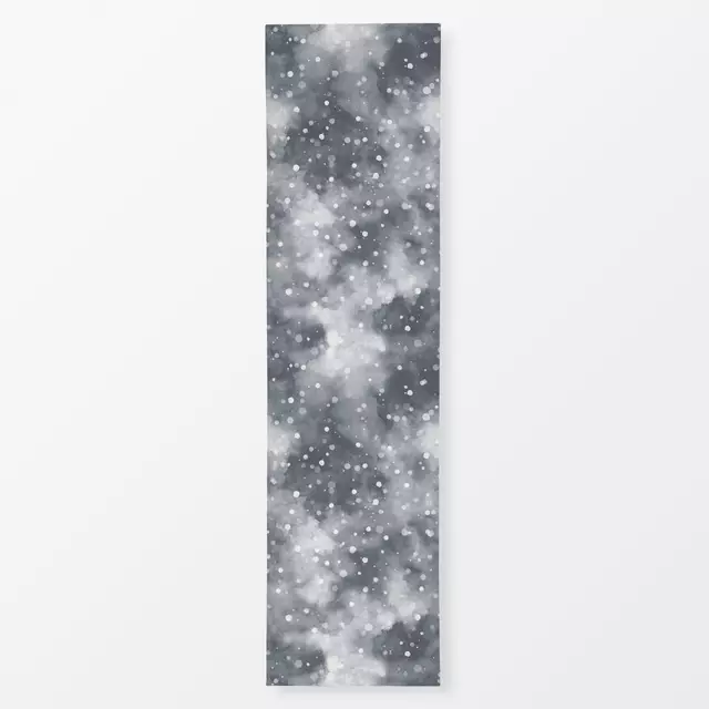 Tischläufer Watercolor Cold Snow Gray