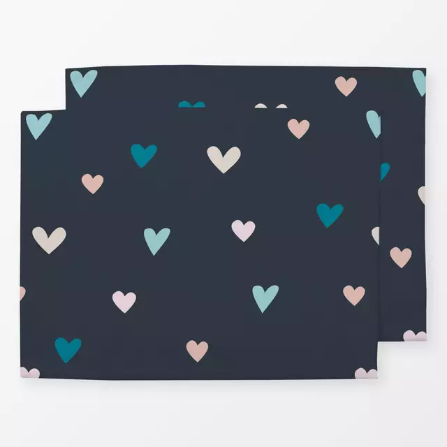 Tischset Little Love Dunkel