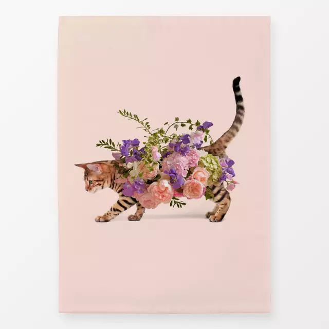 Geschirrtuch Floral Cat