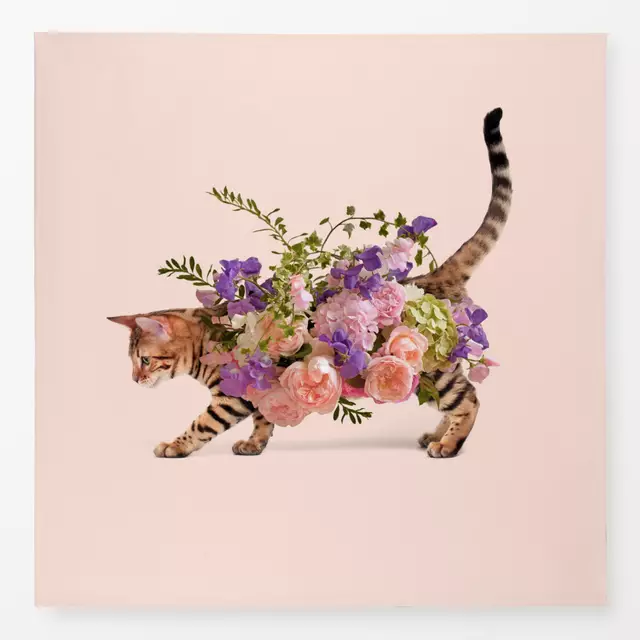 Tischdecke Floral Cat