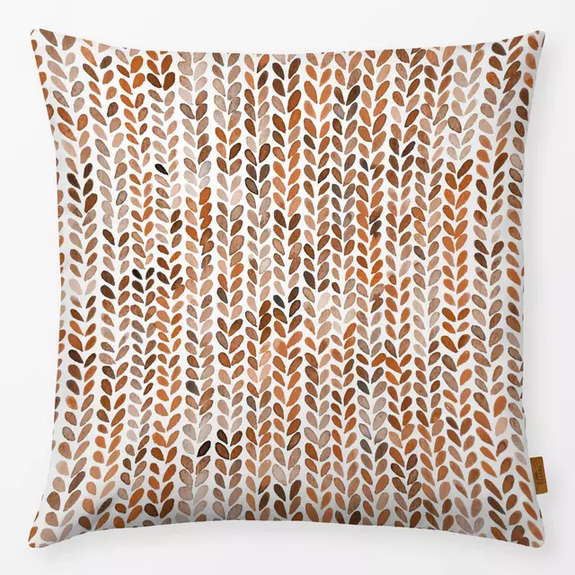 Kissen Knitting texture Terracotta
