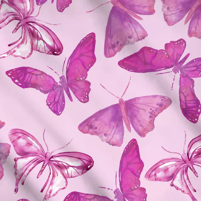 Meterware Butterfly Dreams pink