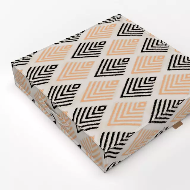 Bodenkissen Rhombus Stripes Ikat