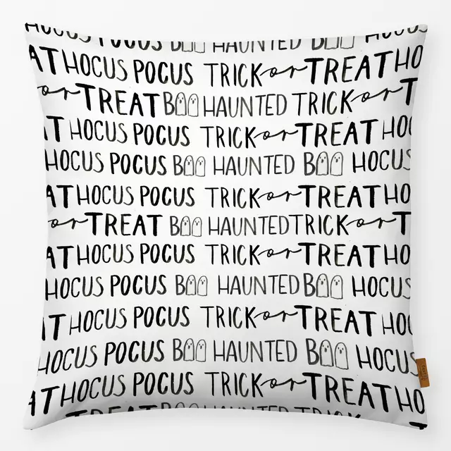 Kissen Halloween Lettering Pattern