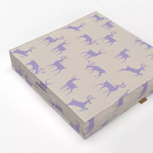 Bodenkissen Hirsche Deers flieder Lila