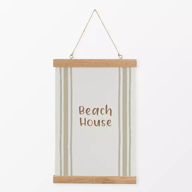 Textilposter Beach House sand