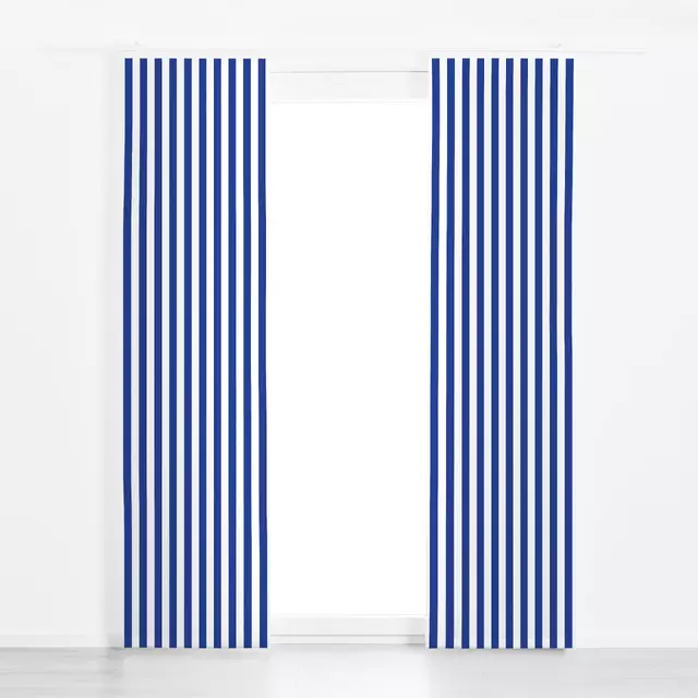 Flächenvorhang Stripes Coco | blau