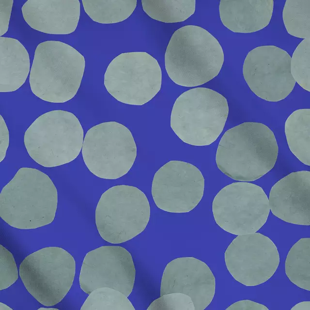Meterware Dots Collage blue