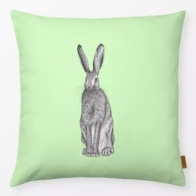Kissen Landlust Hase grün